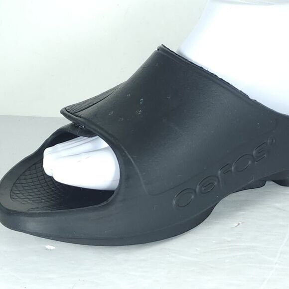 Oofos OOahh Sport Flex Black M9 / W11 Comfort Recovery Slide Sandals Shoes main image 11